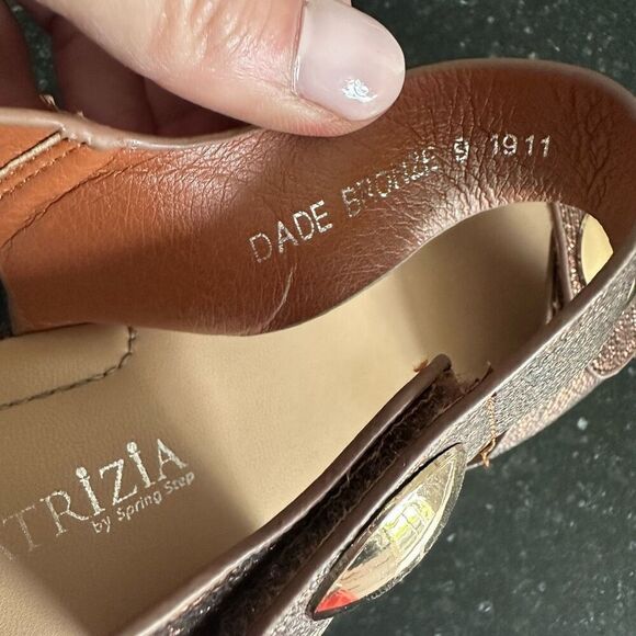 PATRIZIA DADE Brinze Dade Party STRAP SANDAL SIZE 10 - Picture 10 of 13